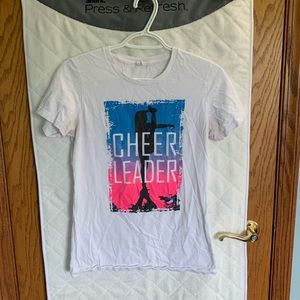 White cheerleading t-shirt, szM
